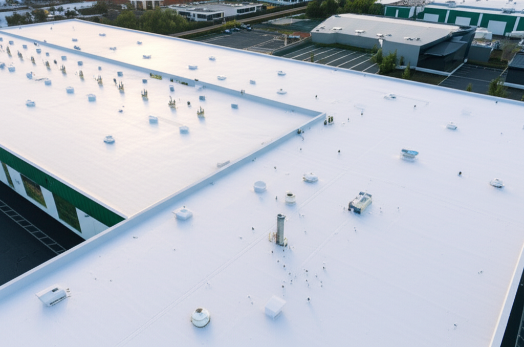 Commercial roofing project